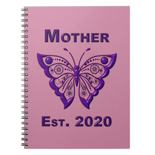Mothers Day for Mother Est 2020 Notebook