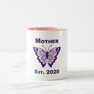 Mother’s Day for Mother “Est 2020” Two-Tone Coffee Mug