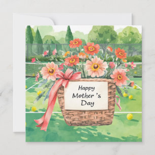 Mother' s Day for Tennis Player Holiday Card