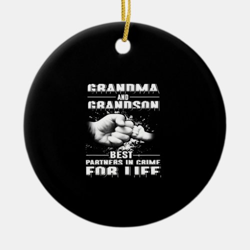 Mother_s Day _ Grandma And Grandson Ceramic Ornament