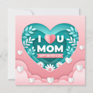 Mother’s Day Hearts & Flowers Card