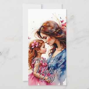 Mother’s Day Hug in Watercolor Floral Style