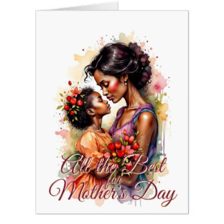 Mother’s Day Love Art in Watercolor Style Card