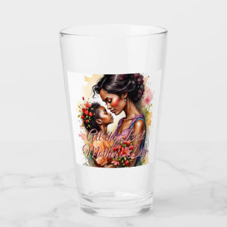 Mother’s Day Love Art in Watercolor Style Glass