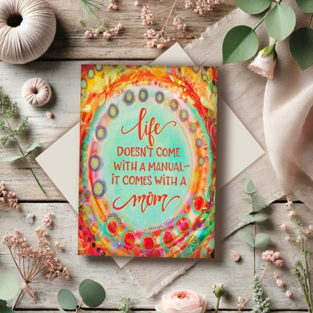 Mother’s Day Manual Cute Funny Pretty Bold Card (Creator Uploaded)