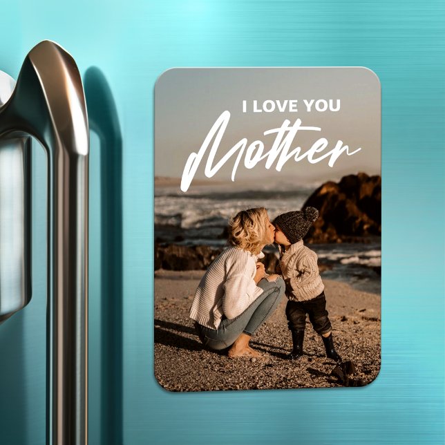 Mother’s Day | Modern Minimalist Photo Gift Magnet (Creator Uploaded)