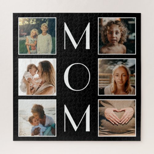 Mothers Day Mom Family Child 6 Photo Collage Jigsaw Puzzle