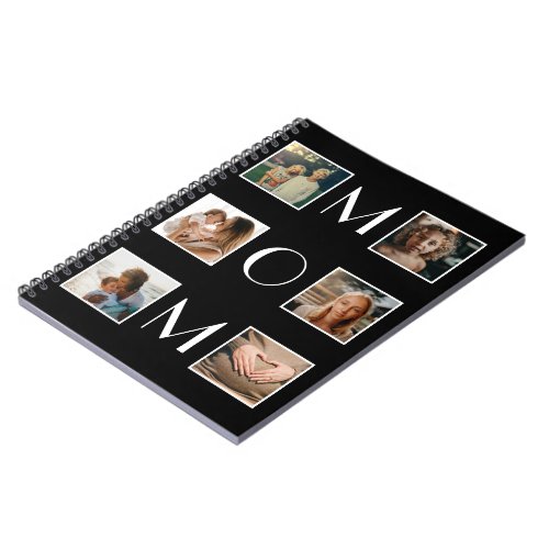 Mothers Day Mom Family Child 6 Photo Collage Notebook
