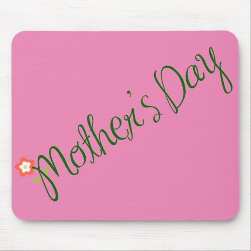 mother_s_day_mom_flower_font_love mouse pad