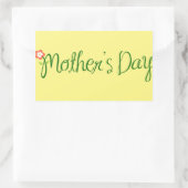 mother-s-day-mom-flower-font-love rectangular sticker (Bag)