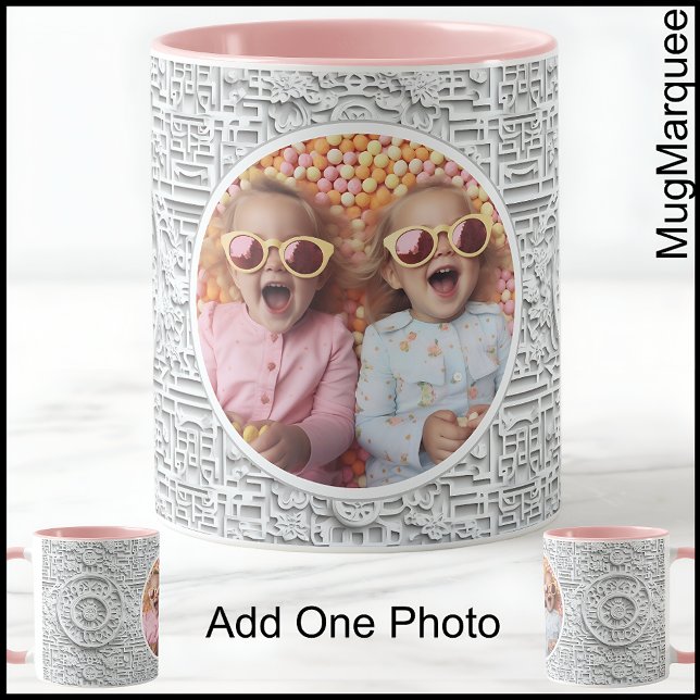 Mother’s Day Mom, Luxury Modern Pattern C555 Photo Mug (Creator Uploaded)