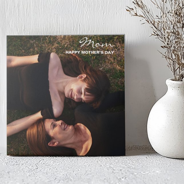 Mother’s Day My Best Friend Custom Photo Ceramic Tile (Creator Uploaded)