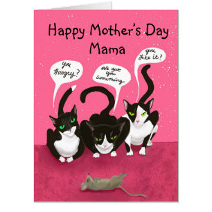 Mother’s Day personalize from the Cats funny Card