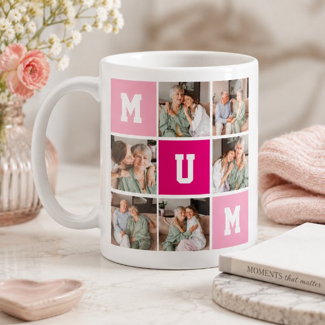 Mother’s Day Personalized Photo Collage Mug (Creator Uploaded)