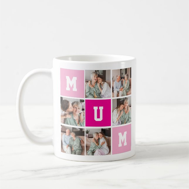 Mother’s Day Personalized Photo Collage Mug (Left)