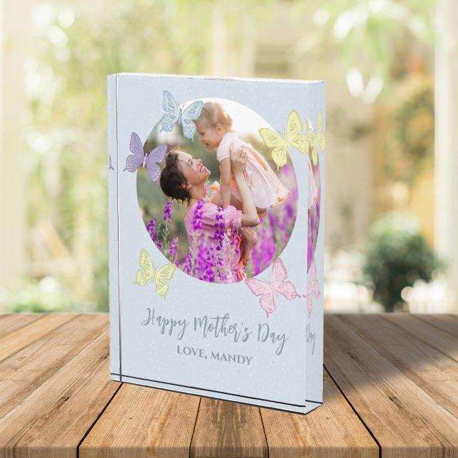 Mother’s Day Personalized Photo Keepsake Block (Creator Uploaded)