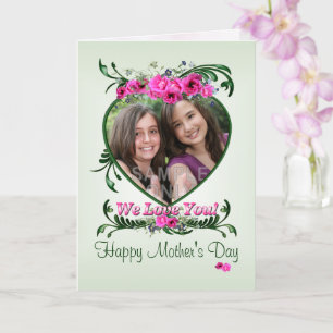 Mother’s Day Photo Card Pink Love Blossoms
