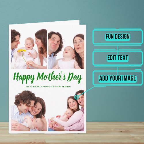 Mothers Day Photo Collage  Card