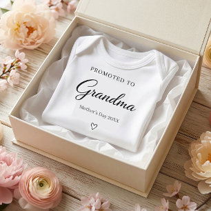 Mother’s Day Pregnancy Reveal Gift for Grandma Baby Bodysuit