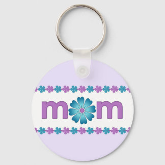 Mother’s Day Purple Spring Flowers Keychain