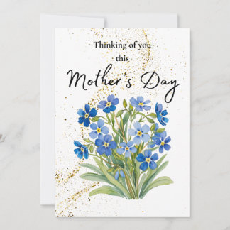 Mother’s Day Remembrance Card with Forget Me Nots