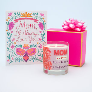 Mother’s Day Rose Candle – Heartfelt Floral Gift f