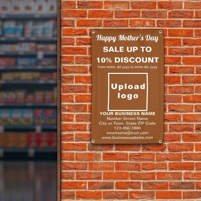 Mother’s Day Sale Business Brown 2.5’ x 4’ Banner (Creator Uploaded)