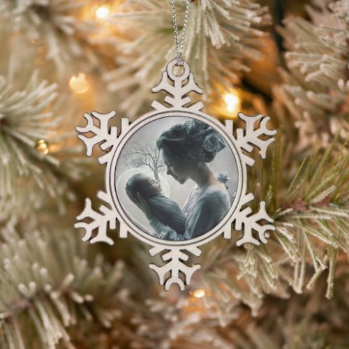 Motherâs Day Snowflake Pewter Christmas Ornament