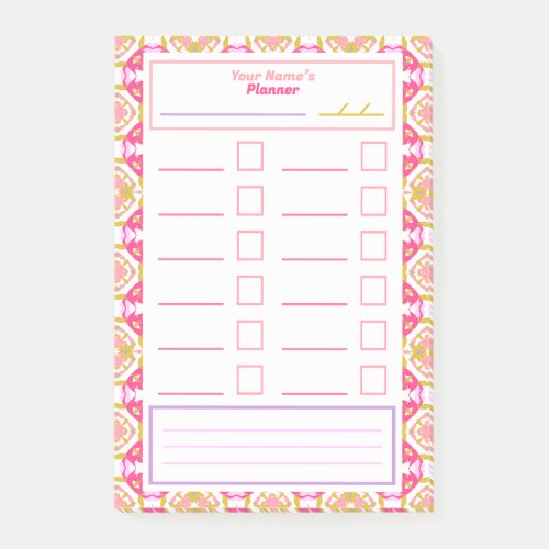 Mothers Day Task Planner Tracker To Do List Gift Post_it Notes