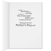 Mother’s Day Thanks From Dog Watching Out Window (Inside (Right))