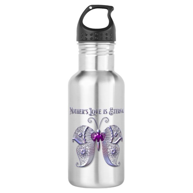 Mother’s Love Is Eternal Stainless Steel Water Bottle (Front)