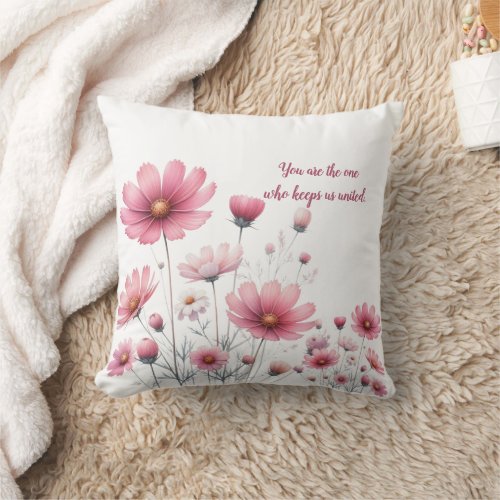 Mothers Unity Blossom Mothers Day Throw Pillow