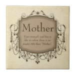 Mother, Sentimental Message Chandelier Tile Plaque