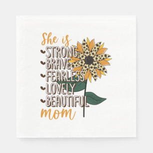 Mother She Is Strong Napkins