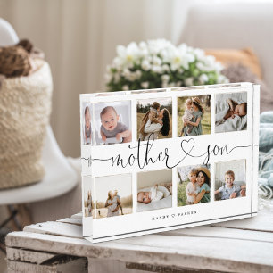 Mother Son Heart Script   Photo Grid Collage
