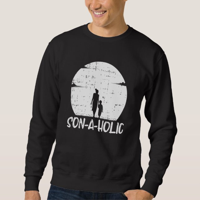 Mother Son Mommy  Mother's Day Mom Sweatshirt (Front)