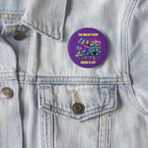 Mother Son Skater Purple Graffiti Pin