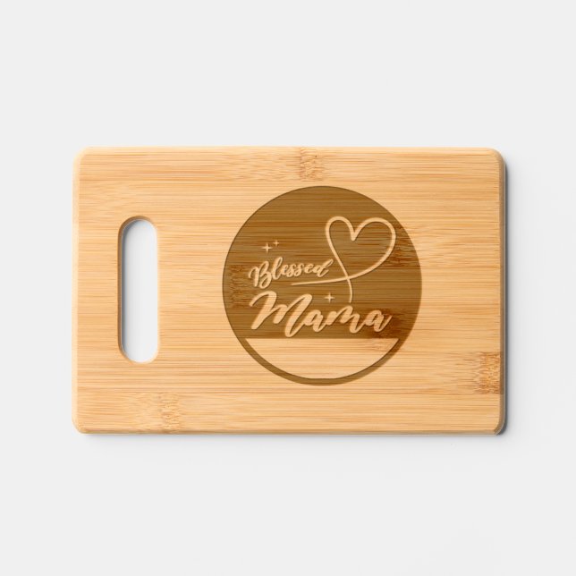 Mother special gift engraved cutting board (Front)