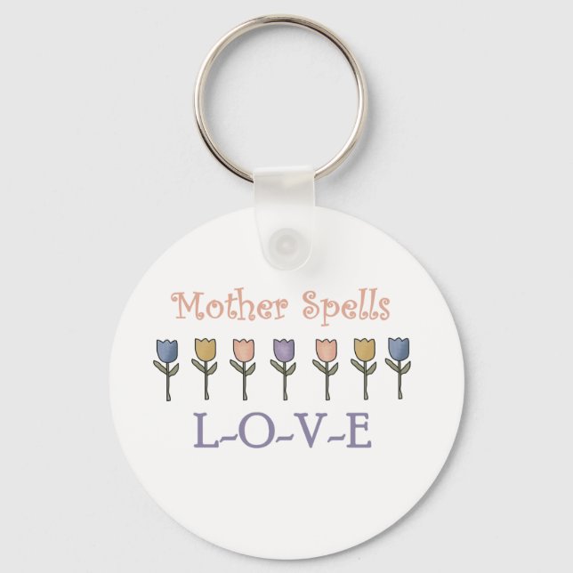Mother Spells Love Keychain (Front)