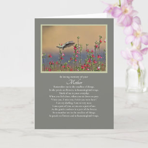 Mother Sympathy Spiritual Condolences Card