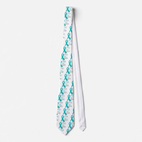 Mother _ Teal Ribbon Ovarian Cancer Tie