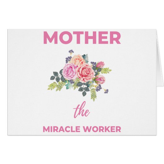 Mother The Miracle Worker 2 Cards (Front Horizontal)