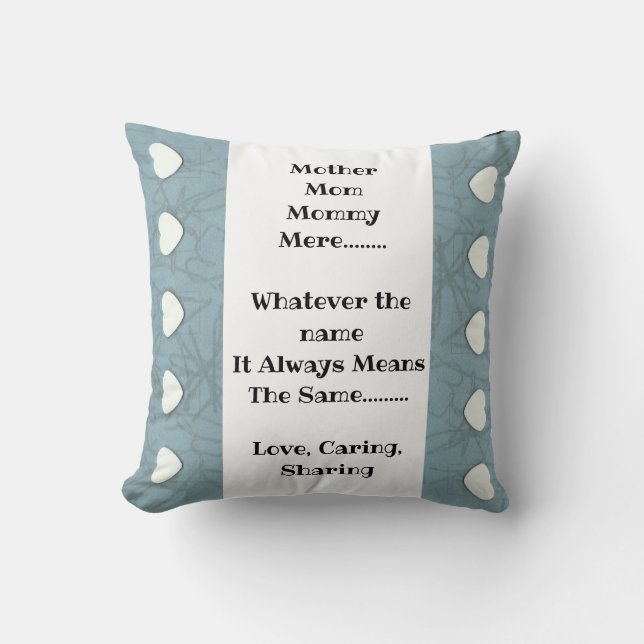 Mother Throw Pillow (Front)