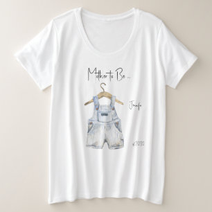 Mother-to-Be Boy Baby Shower Plus Size T-Shirt