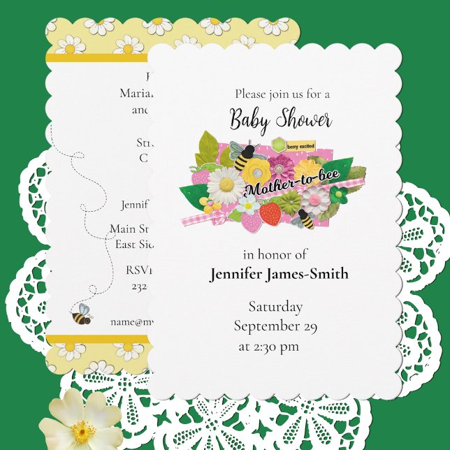 Mother-to-Bee Baby Shower Invitation (Creator Uploaded)