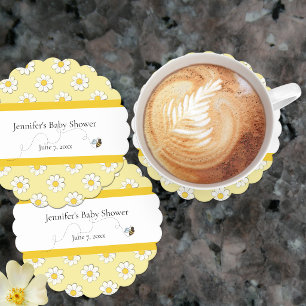 Mother-to-Bee Baby Shower  Paper Coaster