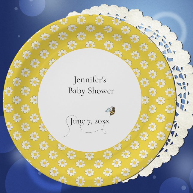 Mother-to-Bee Baby Shower  Paper Plates (Creator Uploaded)