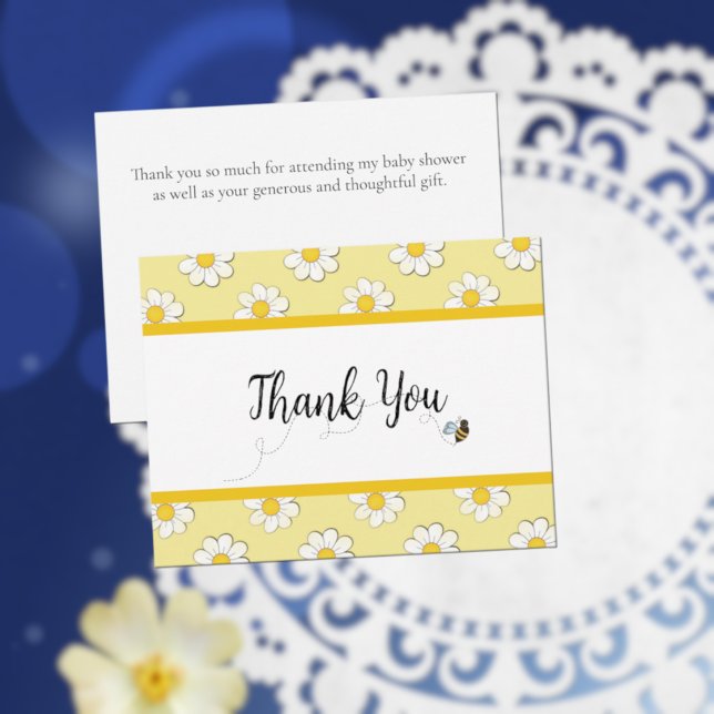 Mother-to-Bee Baby Shower Thank You Card (Creator Uploaded)