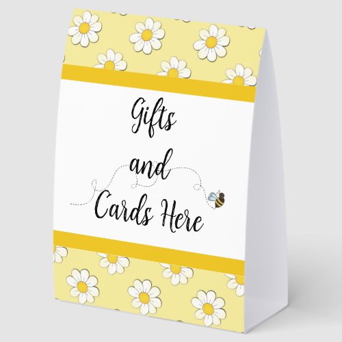 Mother-to-Bee Gifts and Cards Table Tent Sign