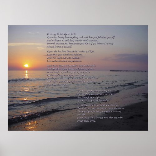 Mother To Daughter advice on Sunset Beach poster